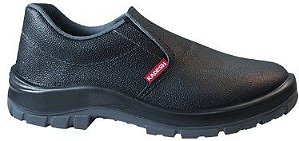 Sapato Seg. de Elastico-Couro Preto-Bico PVC-Kadesh-Ref.FX45201PVC- CA 34923