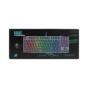 TECLADO MECANICO A+ PLUS TECH BARAK  RAINBOW SWITCH OUTEMU BLUE ABNT2 AP-KB-3995