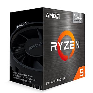 Processador AMD Ryzen 5 5600G, 3.9GHz (4.4GHz Max Turbo), Cache 19MB, 6 Núcleos, 12 Threads, Vídeo Integrado, AM4 - 100-