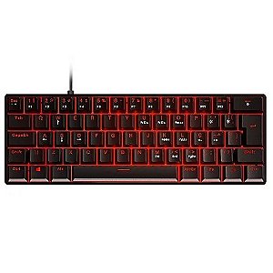 TECLADO MECANICO 60% ZOT PRETO OUTEMU BROWN HOTSWAP LED VERMELHO - PZOHBWV - ABNT2