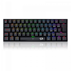 Teclado Mecânico Gamer Redragon Dragonborn, RGB, Switch Brown, Black ABNT 2, K630RGB-1 (PT-BROWN)