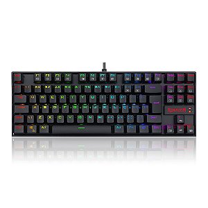 Teclado Magnético Gamer Redragon Kumara Pro, Anti-Ghosting, RGB, Switch Brown, ABNT2, Preto - K552RGB-PRO (PT-BROWN)