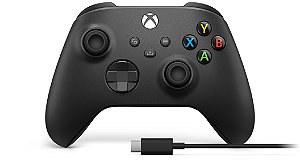 Controle sem fio para Xbox Series e PC com Cabo USB-C Preto 1V8-00013 - Microsoft