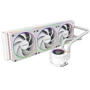 WATER COOLER PCYES VISION 360MM WHITE GHOST - TELA LCD 2,1 - VS360WG