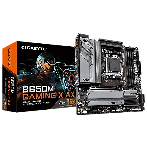 Placa Mãe Gigabyte B650M Gaming X AX, Wi-Fi, Chipset B650, AMD AM5, M-ATX, DDR5