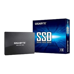 SSD Gigabyte 1TB, Sata III, Leitura 550MBs e Gravação 500MBs, GP-GSTFS31100TNTD