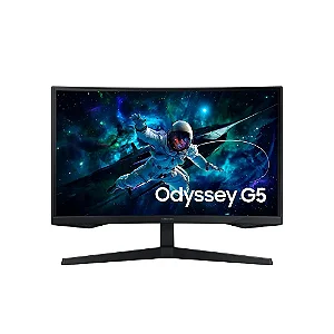 Monitor Gamer Samsung Odyssey G5, QHD 27" 165Hz, 1ms, Freesync - LS27CG552ELMZD Preto