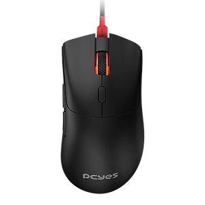 MOUSE GAMER PCYES HYDRUS BLACK VULCAN - 12400 DPI - RGB - 6 BOTOES - PMGHBV