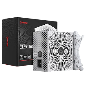 FONTE GAMER PCYES ELECTRO V2 550W WHITE GHOST 80 PLUS BRONZE - ELECV2WG550W