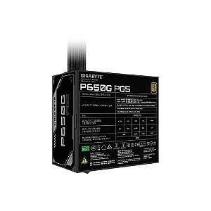 Fonte Gigabyte P650G PG5, 650W, 80 PLUS Gold, PFC Ativo, Preto - 28200-P65G5-1CBRR