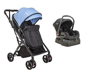 Carrinho Vox II com Bebê Conforto e Base Veicular