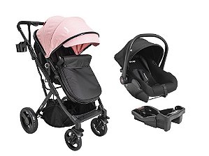 Carrinho Vox II com Bebê Conforto Colinho e Base Veicular