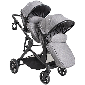 Carrinho Pair para 2 crianças com 2 Bebê Confortos
