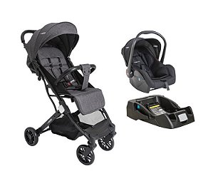 Carrinho Sprint III com Bebê Conforto Casulo Click e Base veicular simples