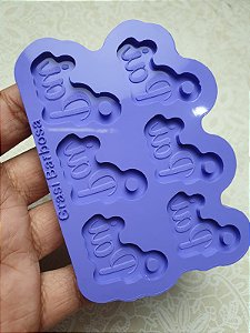 Molde  de silicone Pai 2cm 6un