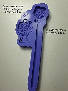 Molde caneta casal Stitch