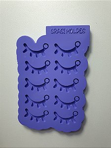 Molde Cilios 10 cavidades