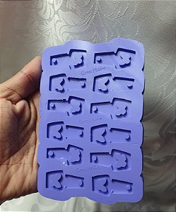 MOLDE ESMALTE COM BORBOLETA 3,5CM