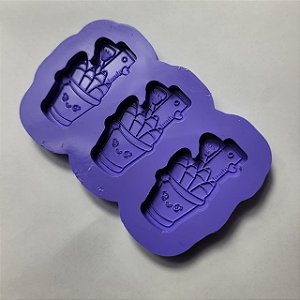 Molde de silicone para resina  vaso lapis Profressor