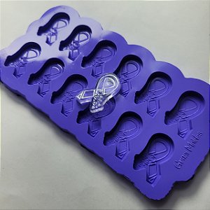Molde de silicone para resina Outubro rosa