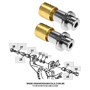 KIT BUCHA BALANÇA JOHN DEERE LINHA 6000