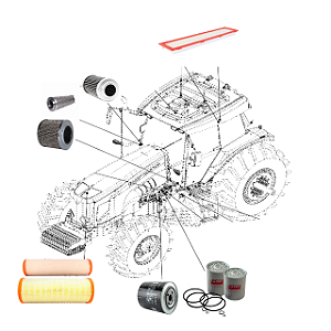 FILTRO TRATOR MF 7350/7370/7390/7415 FILTRO CAV