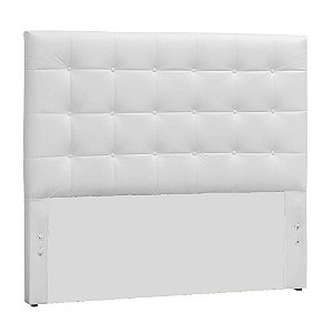 Cabeceira Sonho Clean King 1,95m Em Couro Sintético Branco