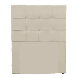 Cabeceira Sonho Clean Solteiro 90cm Em Couro Sintético Bege