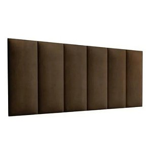 Cabeceira Modular Sonho Queen 60x160 Em Corino Marrom