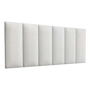 Cabeceira Modular Sonho King 60x200 Em Corino Branco