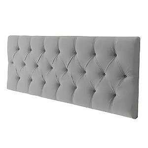 Cabeceira Sonho Paris Queen 1,60m Painel Em Suede Cinza