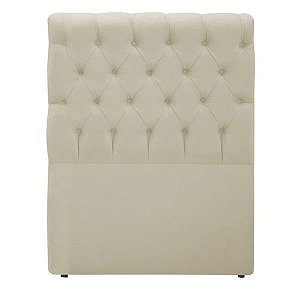 Cabeceira Sonho Paris Solteiro 90cm Em Suede Bege