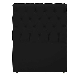 Cabeceira Sonho Paris Solteiro 90cm Em Suede Preto