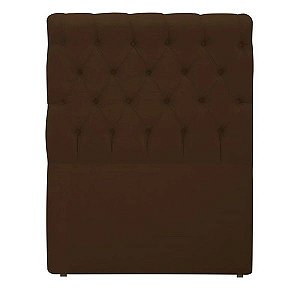 Cabeceira Sonho Paris Solteiro 90cm Em Suede Marrom