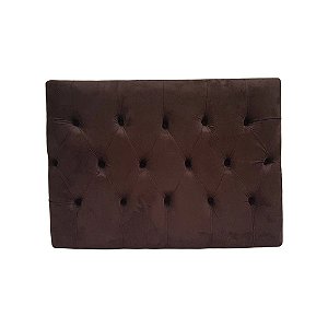 Cabeceira Sonho Paris Solteiro 90cm Painel Em Suede Marrom