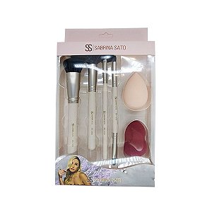 Kit de Pincel e Esponja para Maquiagem Sabrina Sato SS-1209