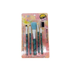 Kit com 05 Pincéis para Maquiagem