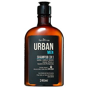 Shampoo 3x1 Urban Men Farmaervas