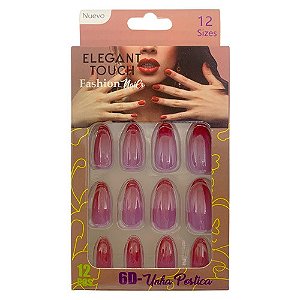 Unhas Postiças Decoradas Autocolantes Elegant Touch LUA222-324-2-2