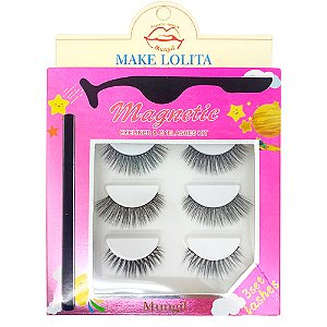 Kit de Cílios Postiços Magnético Make Lolita ML250