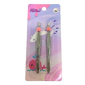 Kit com 02 Pinças para Sobrancelha Qbela Manuela! QBM00926