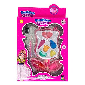 Brinquedo Infantil Kit Maquiagem para Boneca Fashion Girl WZ151448
