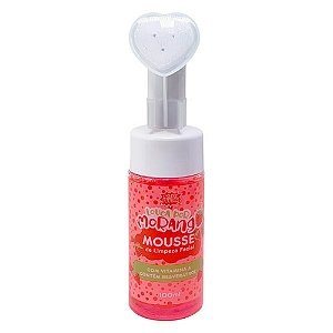 Mousse de Limpeza Facial com Escova Coração Louca por Morango Super Poderes #SP900-02