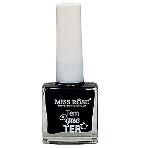 Esmalte Coleção Tem que Ter Preto Miss Rôse MR015