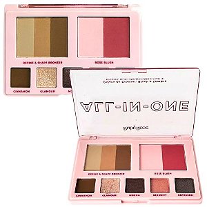 Paleta de Bronzer, Blush e Sombra All-In-One Ruby Rose HB-M1002
