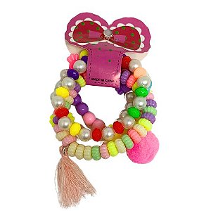 Kit com 04 Pulseiras Infantil