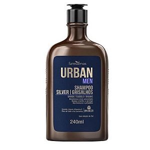Shampoo Silver Grisalhos Urban Men IPA Farmaervas