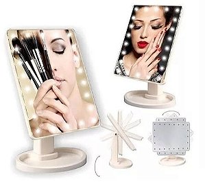 Espelho de mesa com Luz de Led para Maquiagem HJ64522 - Maquiagem Virtual