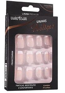 Unhas Postiças Macrilan Linha Premium Médio Francesinha UP309A