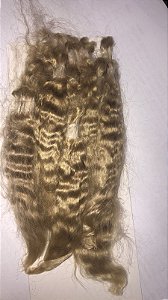 MOHAIR ALPACA  - HONEY BLOND CURLY ,COM 15,00 GRAMAS- MATERIAL REBORN - TUDO PARA REBORN